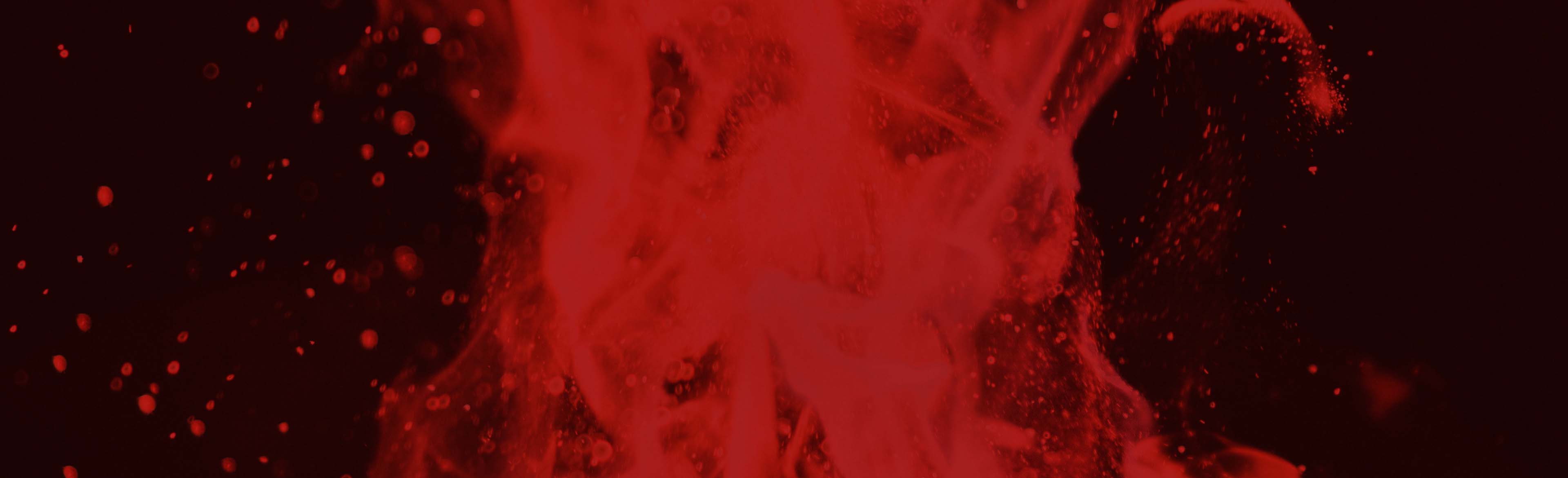 Red flames and sparks.